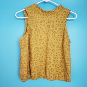 Sadie & Sage Blouse Size Medium Cheetah Print